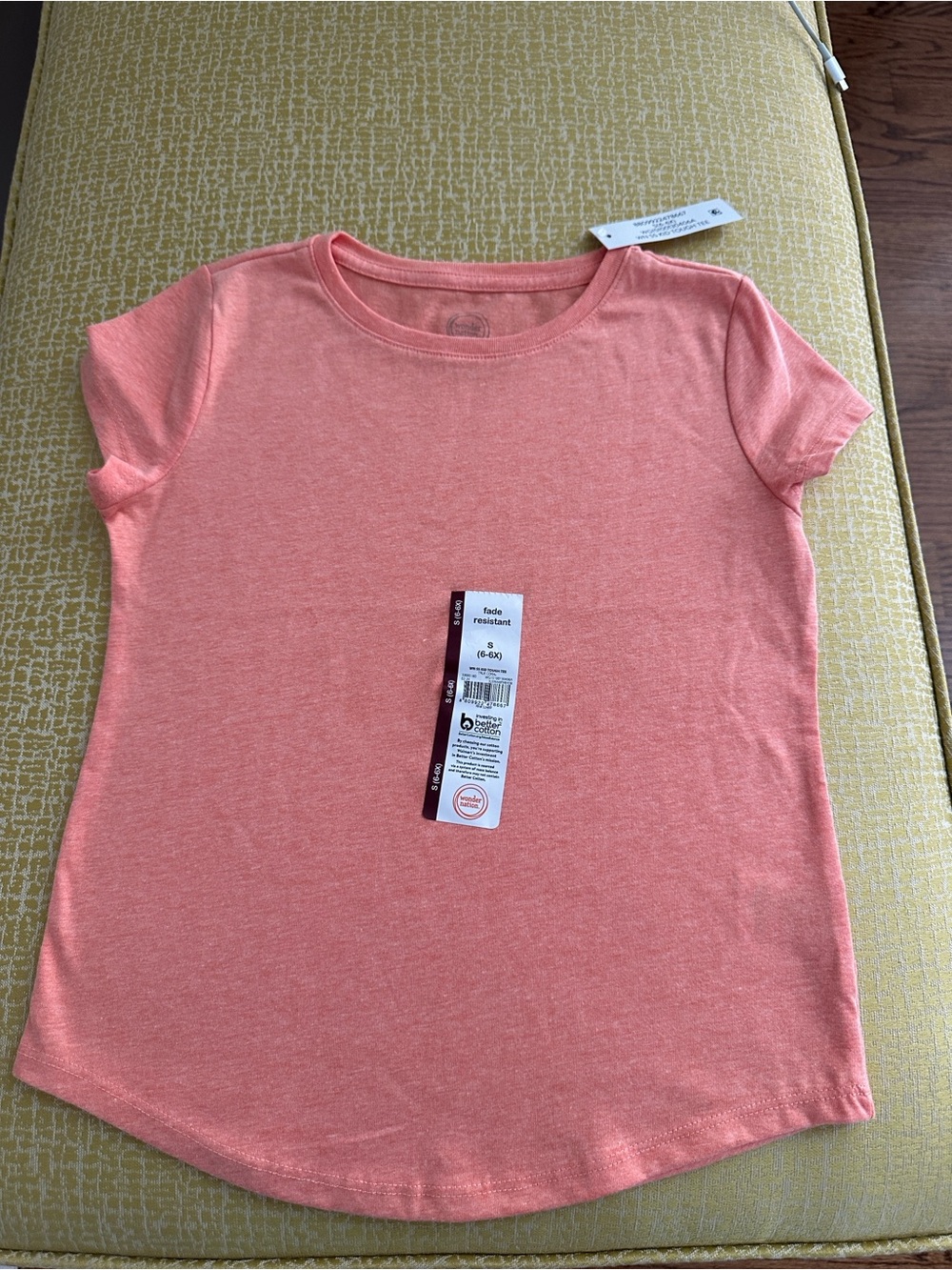 wonder nation Coral Short Sleeve Crewneck Tee